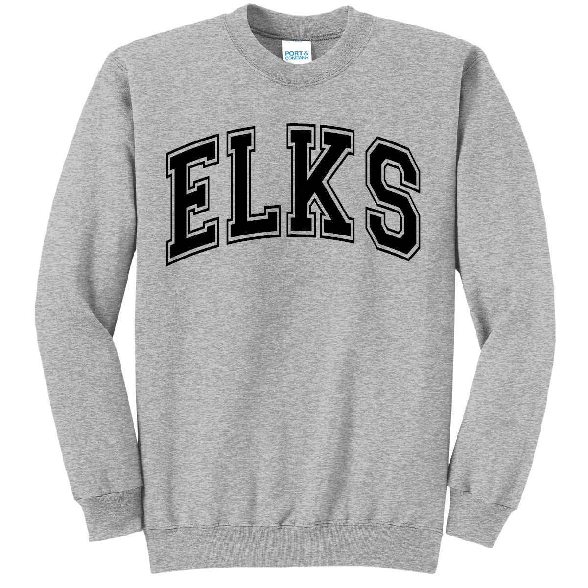 Elks College Block Standard Crewneck