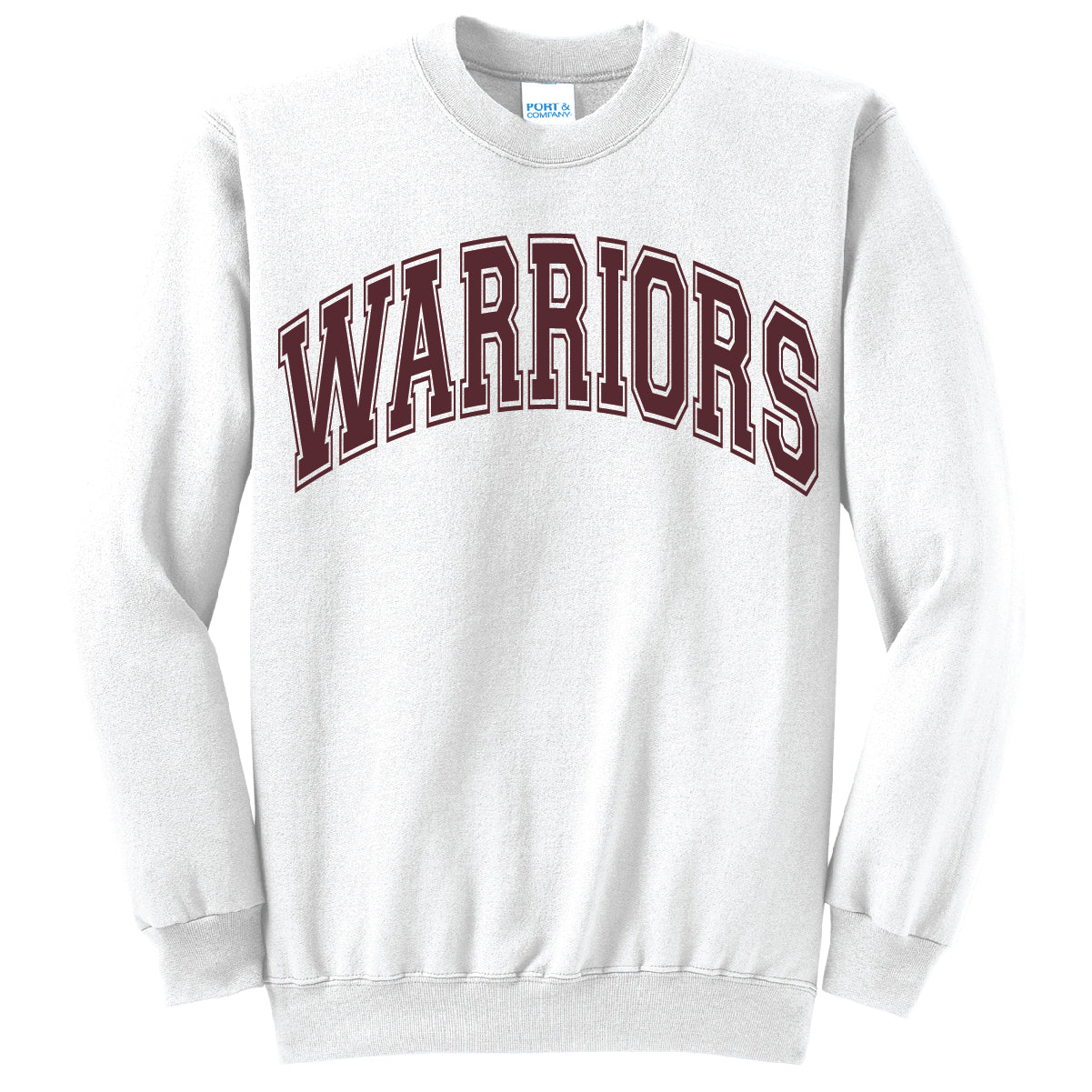 Warriors College Block Standard Crewneck