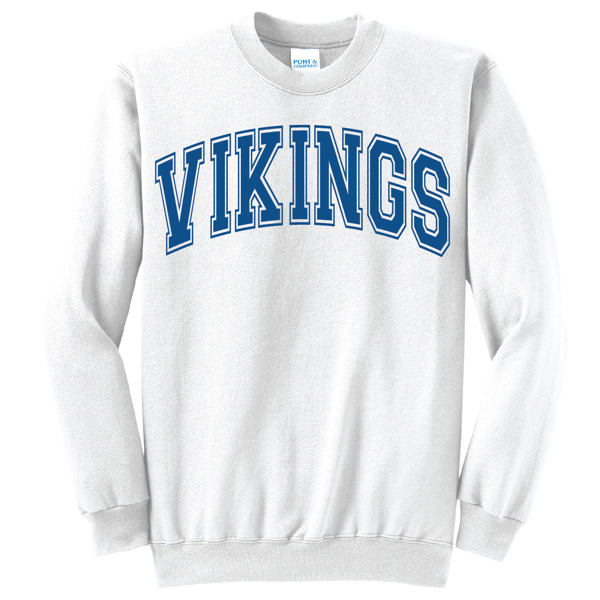 Vikings College Block Standard Crewneck