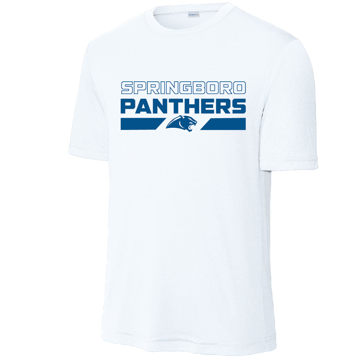Panthers Block Sport Tek Tee