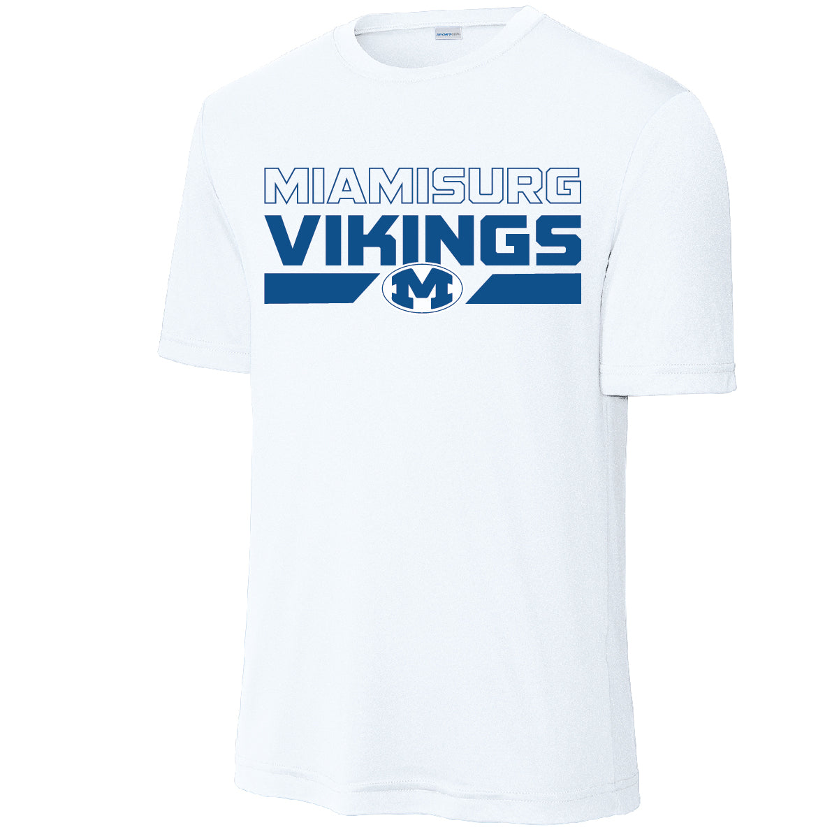 Vikings Block Sport Tek Tee