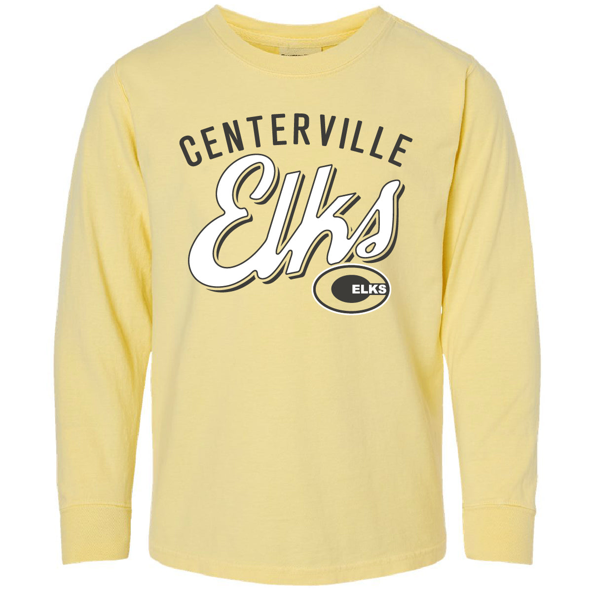SALE! In Store Centerville Elks Comfort Wash Youth Long Sleeve