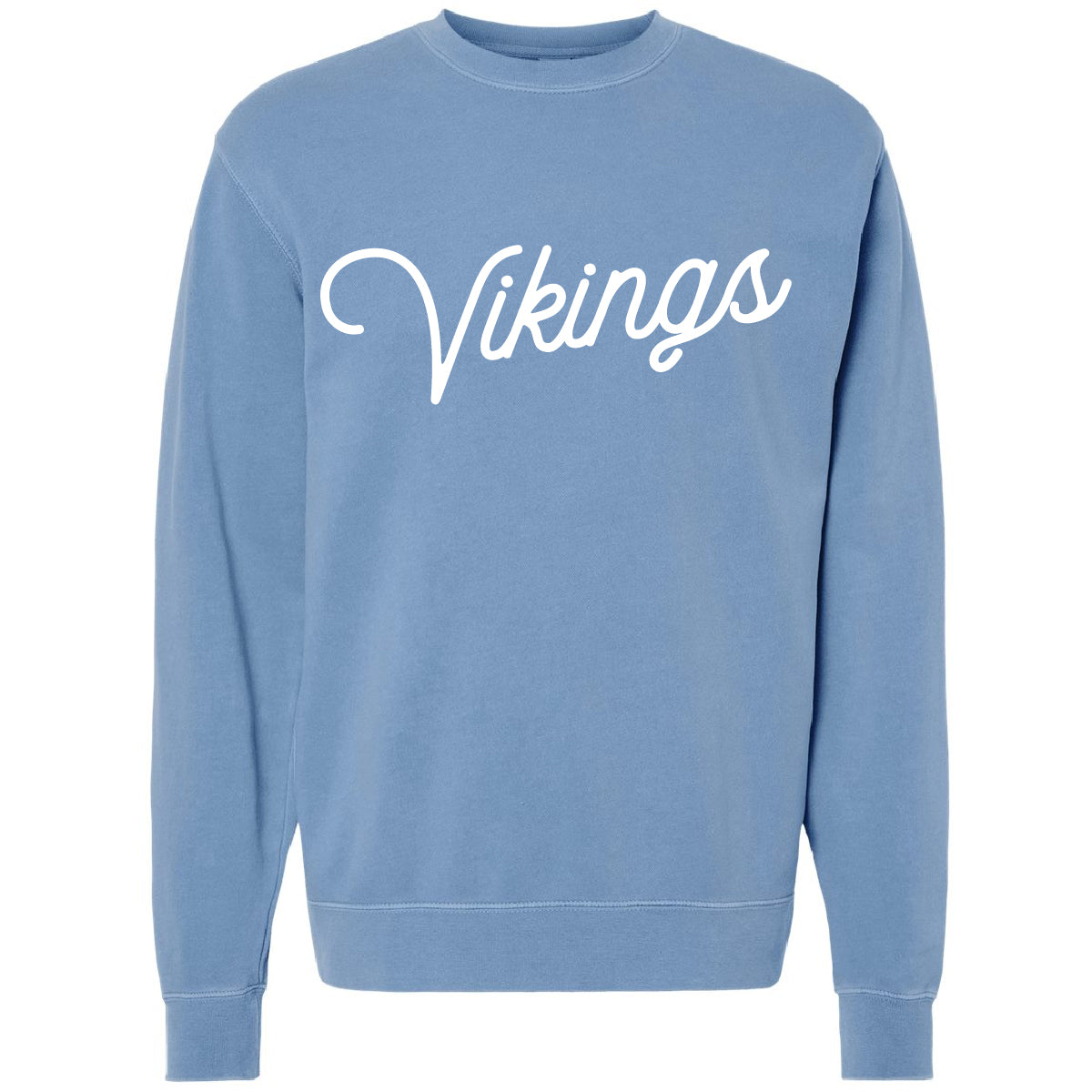Vikings Script Pigment Dyed Sweatshirt