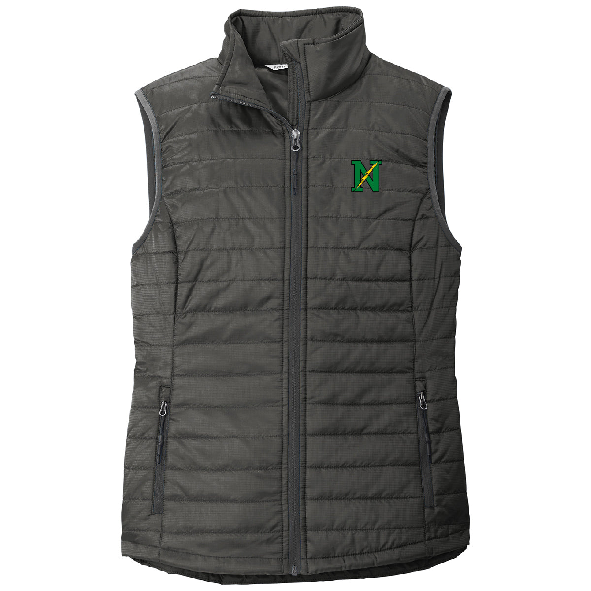 Embroidered Logo Puffy Vest