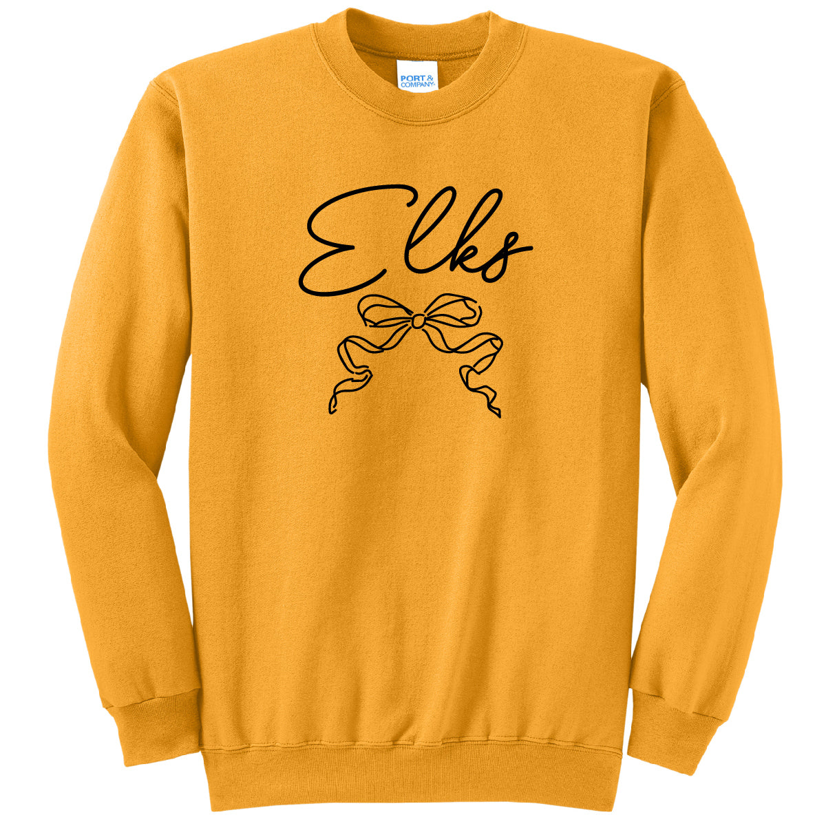 Elks Bow Gold Sweatshirt