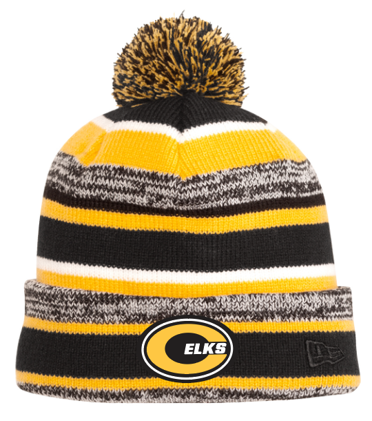 Embroidered Logo Pom Beanie