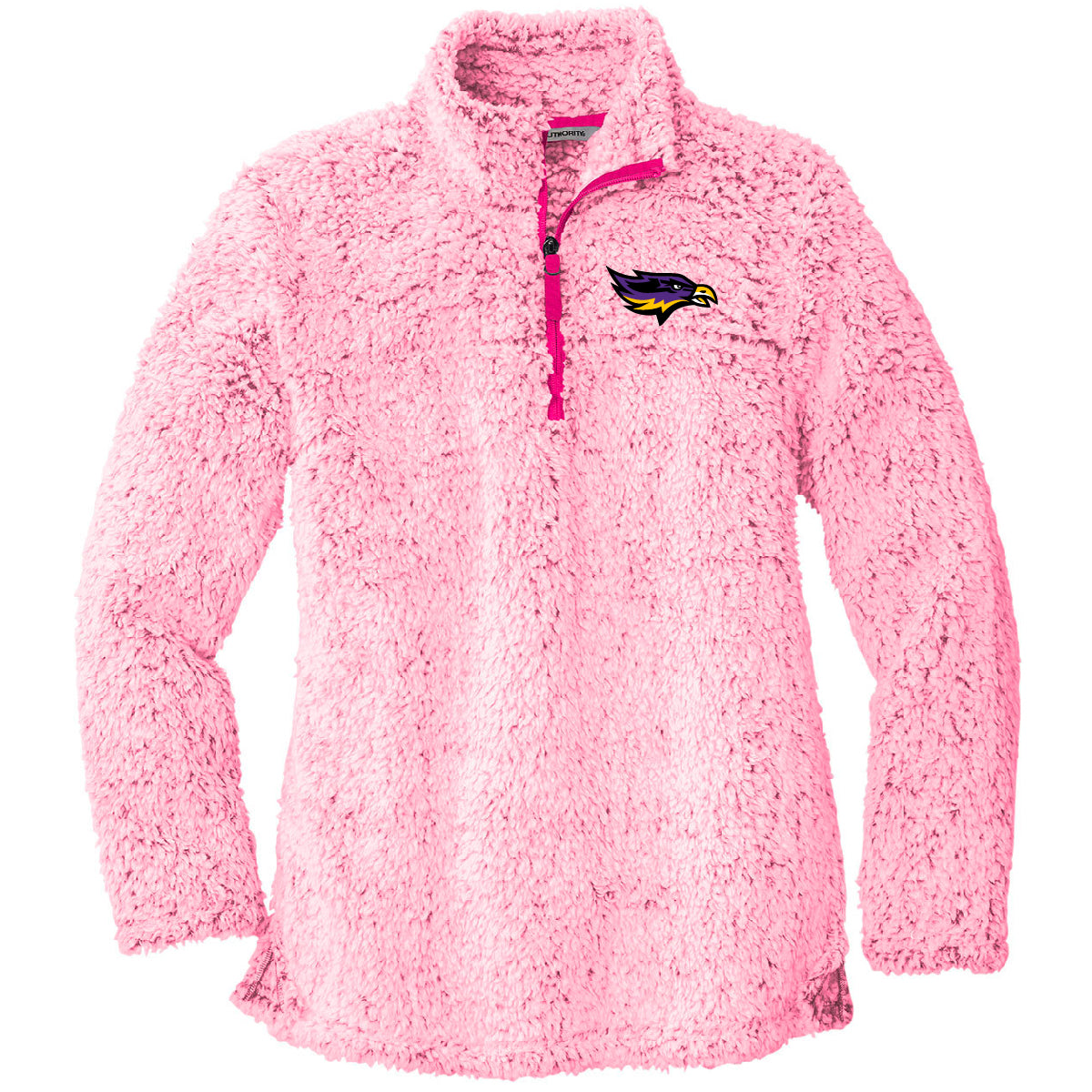 Embroidered Eagles Women's Cozy 1/4-Zip Fleece