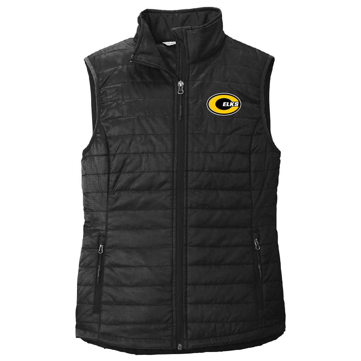 Embroidered Logo Puffy Vest