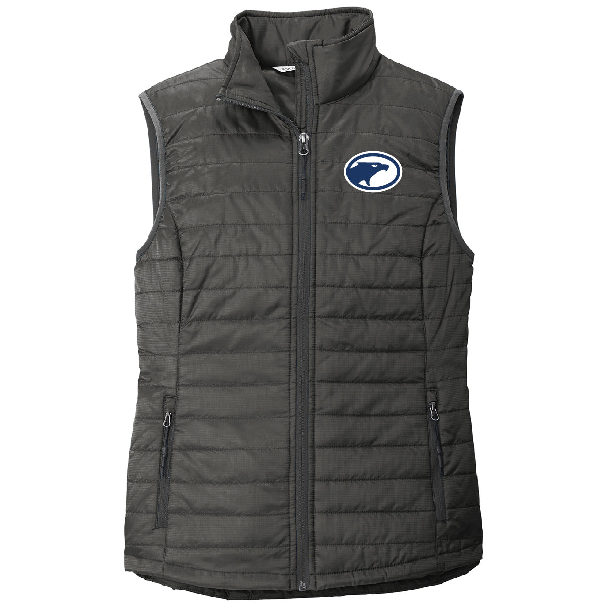 Embroidered Birds Puffy Vest