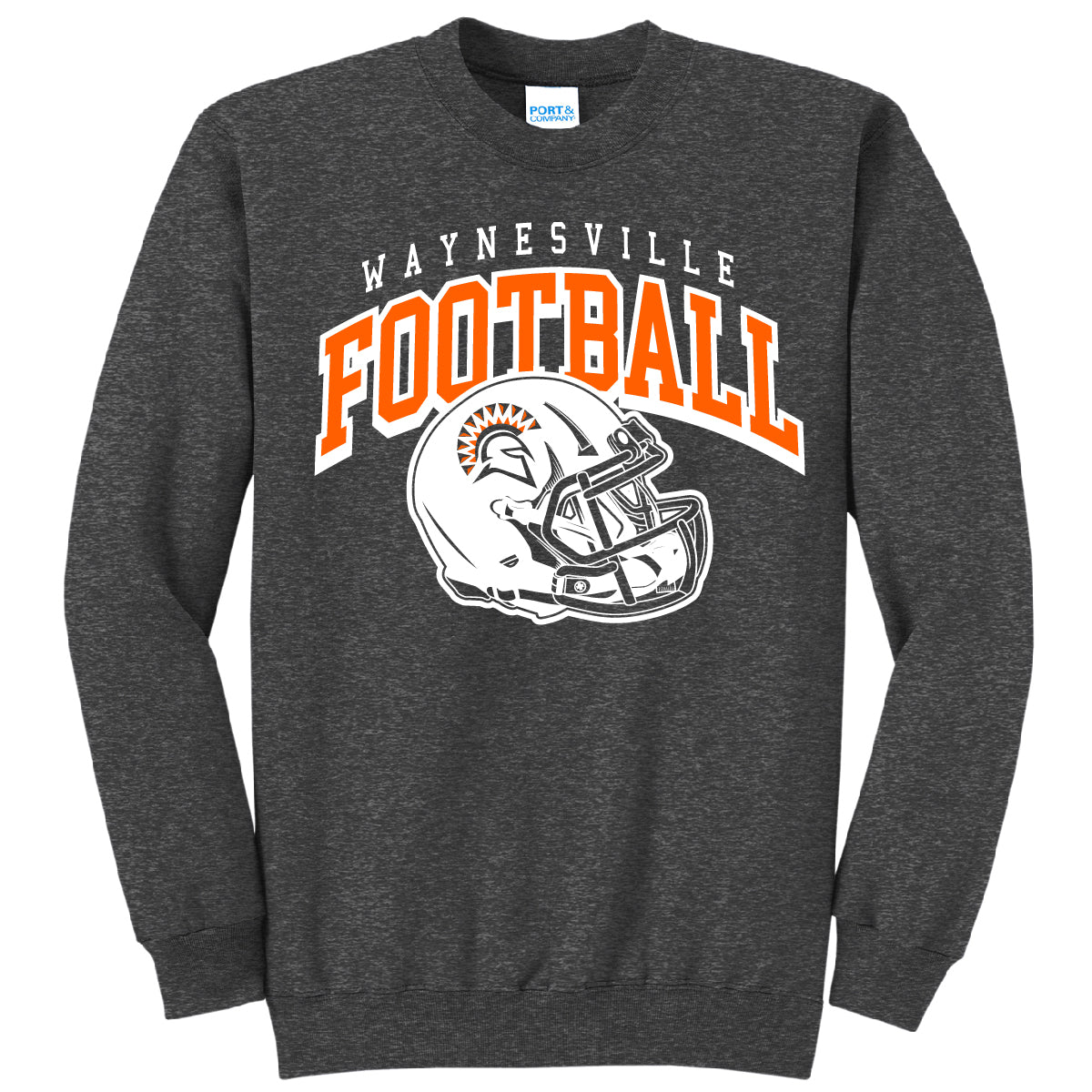 Waynesville Football Helmet Standard Crewneck