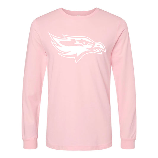 Soft Style Bellbrook Eagle Head Pink Out Long Sleeve