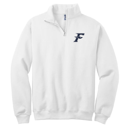 Embroidered Firebirds F 1/4 Zip White