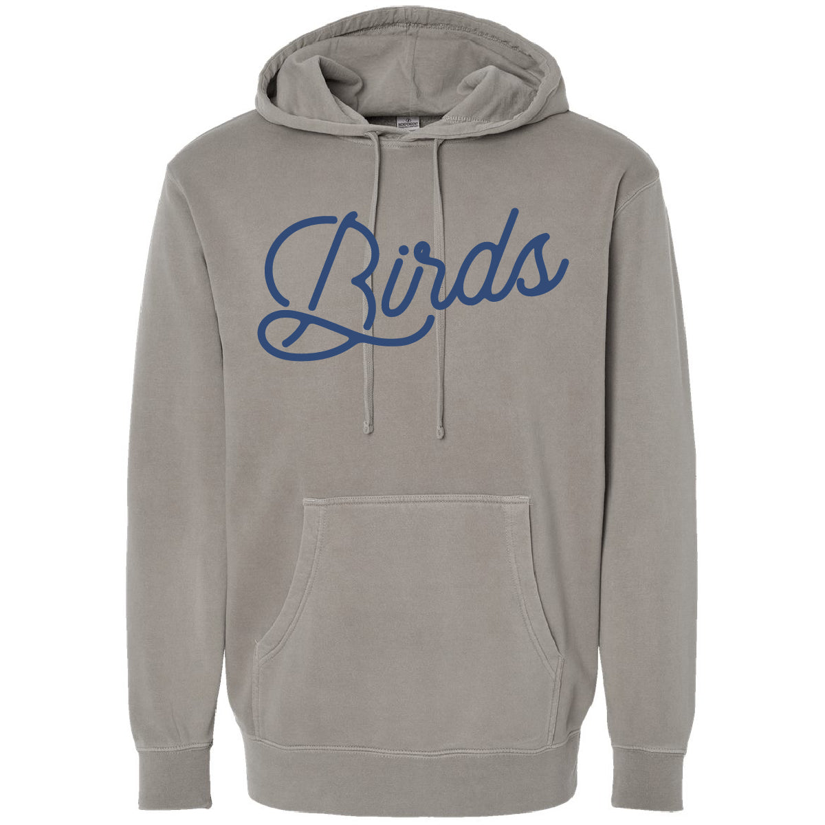 Birds Script Pigment Dyed Hoodie