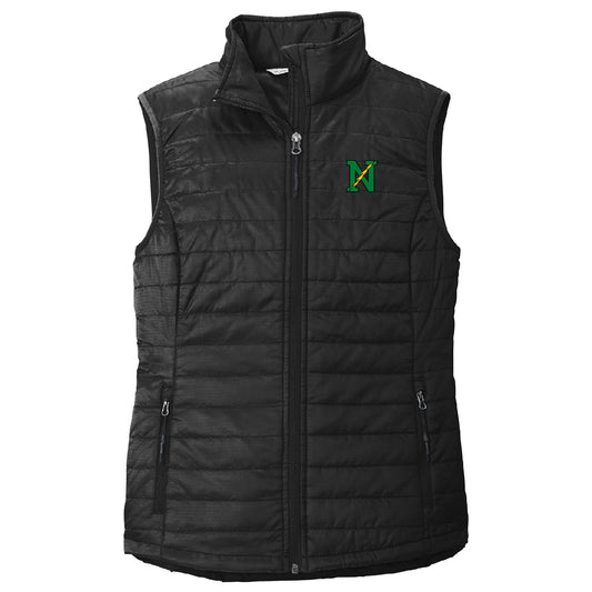 Embroidered Logo Puffy Vest