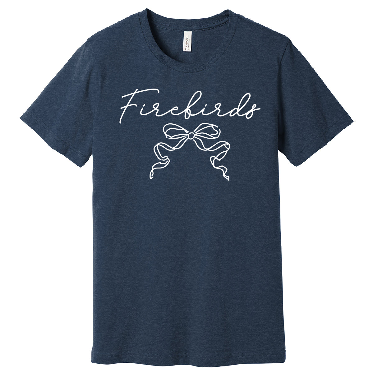 Soft Style Firebirds Bow Heather Tee