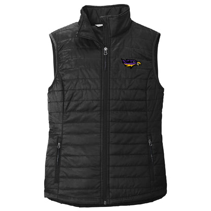 Embroidered Eagles Puffy Vest