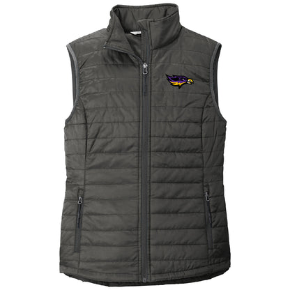 Embroidered Eagles Puffy Vest